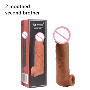 Мужской фаллоимитатор, презерватив, товары для взрослых, игрушки для взрослых, прямые продажи с фабрики, очень популярные мягкие силиконовые носимые фаллоимитаторы, секс-игрушки - Product Image 3