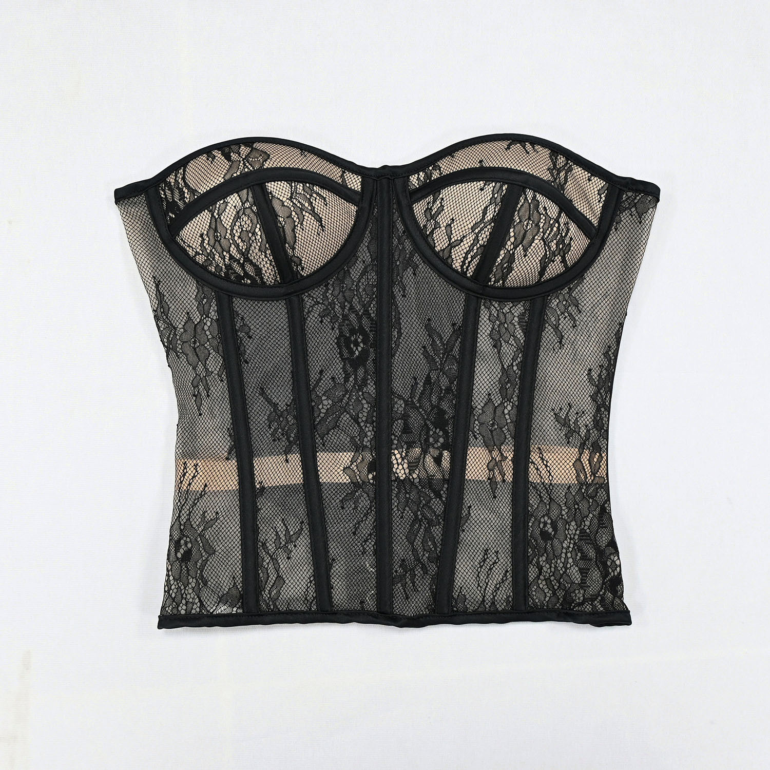 Black with nude