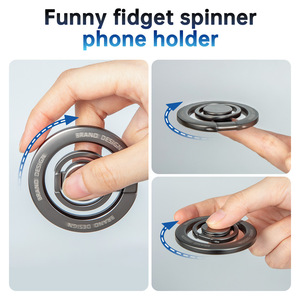 Xách tay Kẽm hợp kim điện thoại đứng & Thần Tài <span class=keywords><strong>Spinner</strong></span> đa chức năng từ vòng chủ cho ngón tay Grip điện thoại di động phụ kiện - Product Image 5