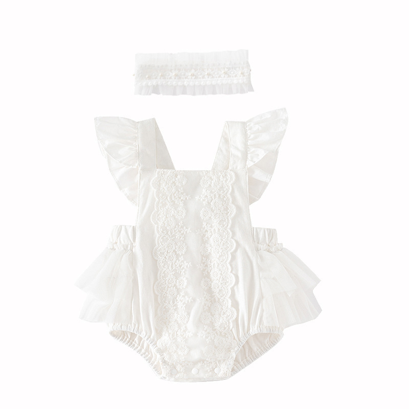 Élastique à cheveux blanc