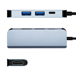 Benutzer definierter tragbarer Audio-Laptop-Computer 30 20 31 Typ c USB 4-Port 4 in 1 Multi port Date Keyboard Hub-Adapter