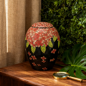 Qianrui Vẽ Tay Đầy Màu Hoa Tú Cầu Nghệ Thuật Gốm Vảo-Bền Hoa Kỷ Niệm Trang Trí Nghệ Thuật Mảnh - Product Image 5