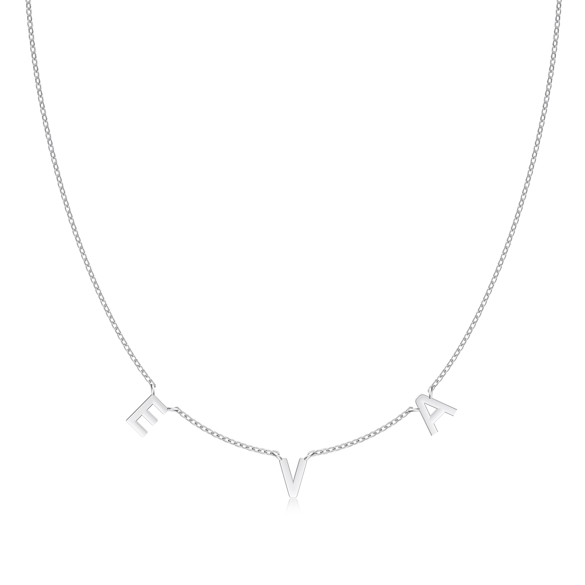 Eva - Rhodium Plated