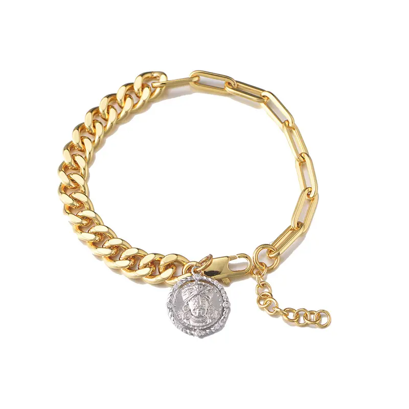 Para pulseras Joyeria Chapado En Oro 18K 925/touses Thanksgiving JewerlryTrims Brass Plated Personalizado Chapado