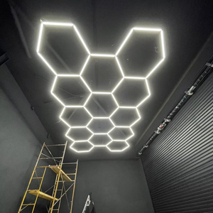 Fornitura di fabbrica Auto dettagli luce facile installazione esagonale illuminazione a LED autosalone Garage officina AC potenza emissione bianca fredda