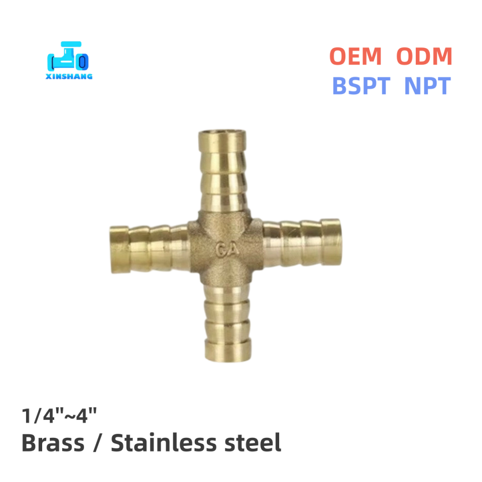 Brass Cross Type Barb