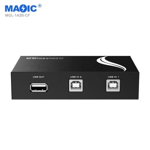 Neuheit USB Switch USB 2.0 2 in 1 out 480 Mbit/s Metall USB 2.0 Switch Sharer für Drucker Computer - Product Image 4