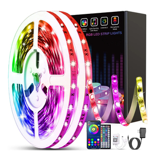 WiFiストリップライトAlexaGoogleホームサポートスマートRGB5m 10m 20mLEDストリップリモートアプリコントロール音楽同期12VLEDストリップライト - Product Image 1