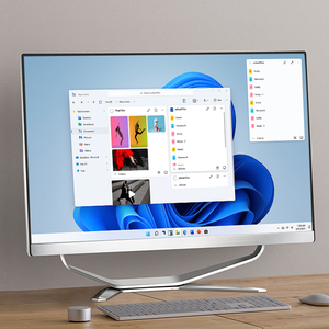OEM 23.8 27 WIN11 pc de escritorio i3 i5 i7中央处理器电脑内置相机游戏台式电脑aio电脑集一体机 - Product Image 1