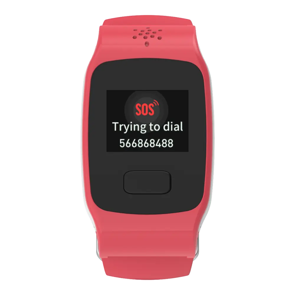 Roaming braccialetto SOS Tracker GPS allarme SOS a un pulsante facile operazione di monitoraggio della sicurezza orologio da polso intelligente