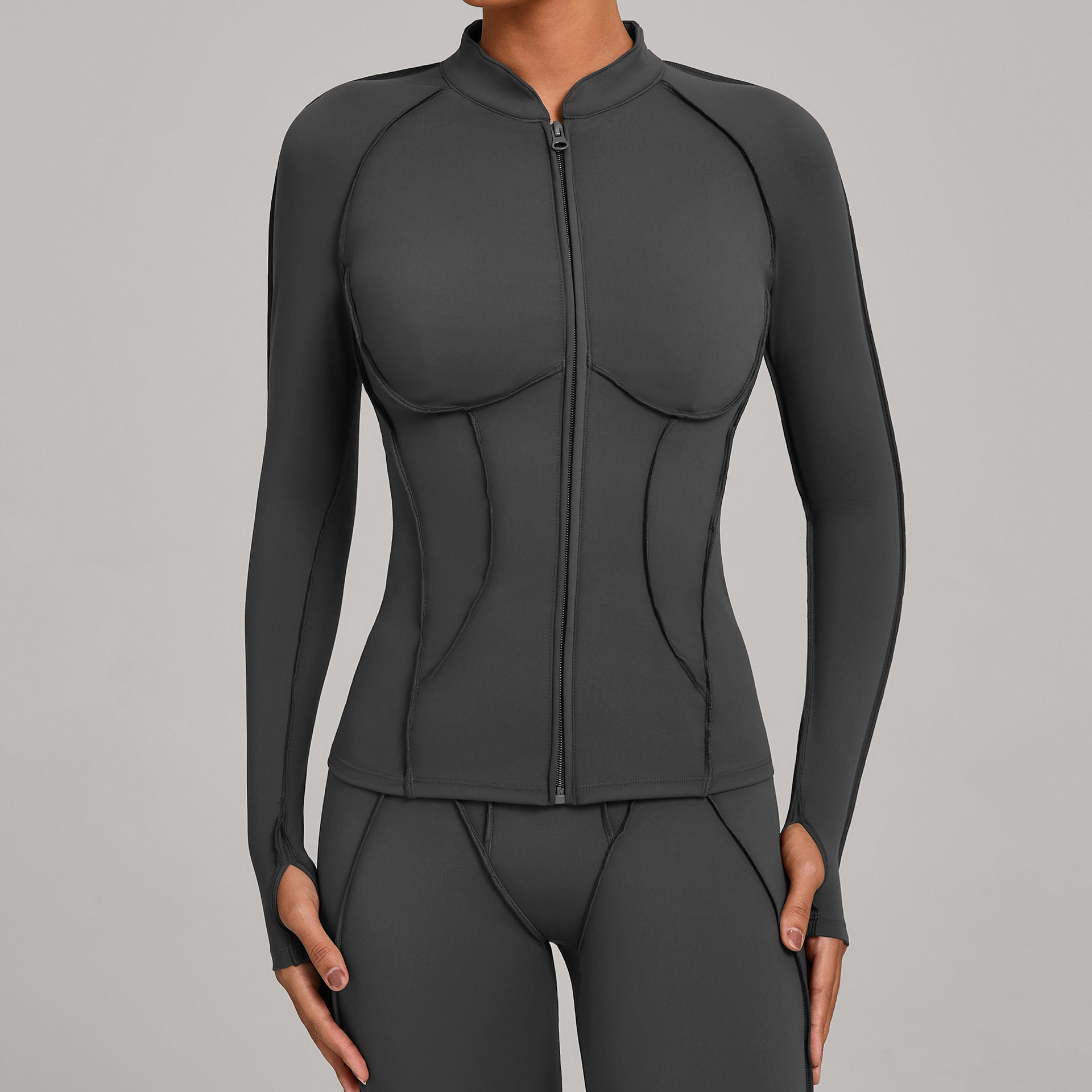 Veste-Gris foncé
