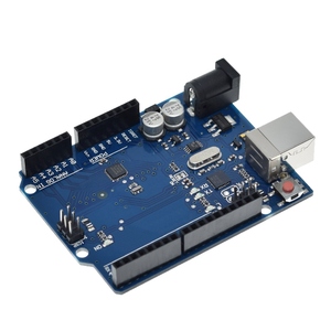 TZT-Caja oficial para UNO R3, Chip de ATMEGA328P-MU Original ATMEGA16U2 con Cable para placa de desarrollo Arduino UNO R3