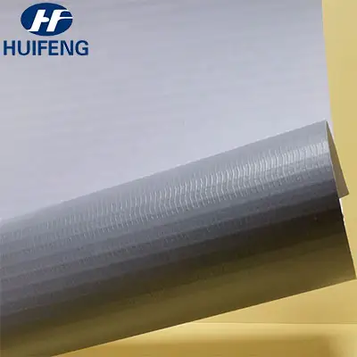 300*500D 180gsm חיצוני להדפסה pvc חומר פרסום אפור גב גמיש בד באנר גלילים