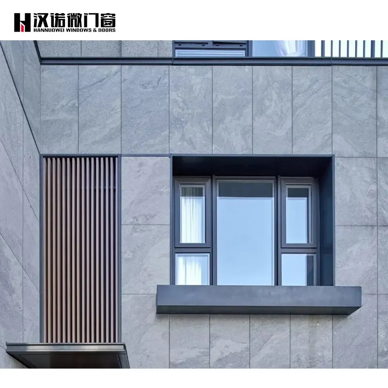 Grand sea panorama janelas e portas janelas giratórias design minimalista moderno