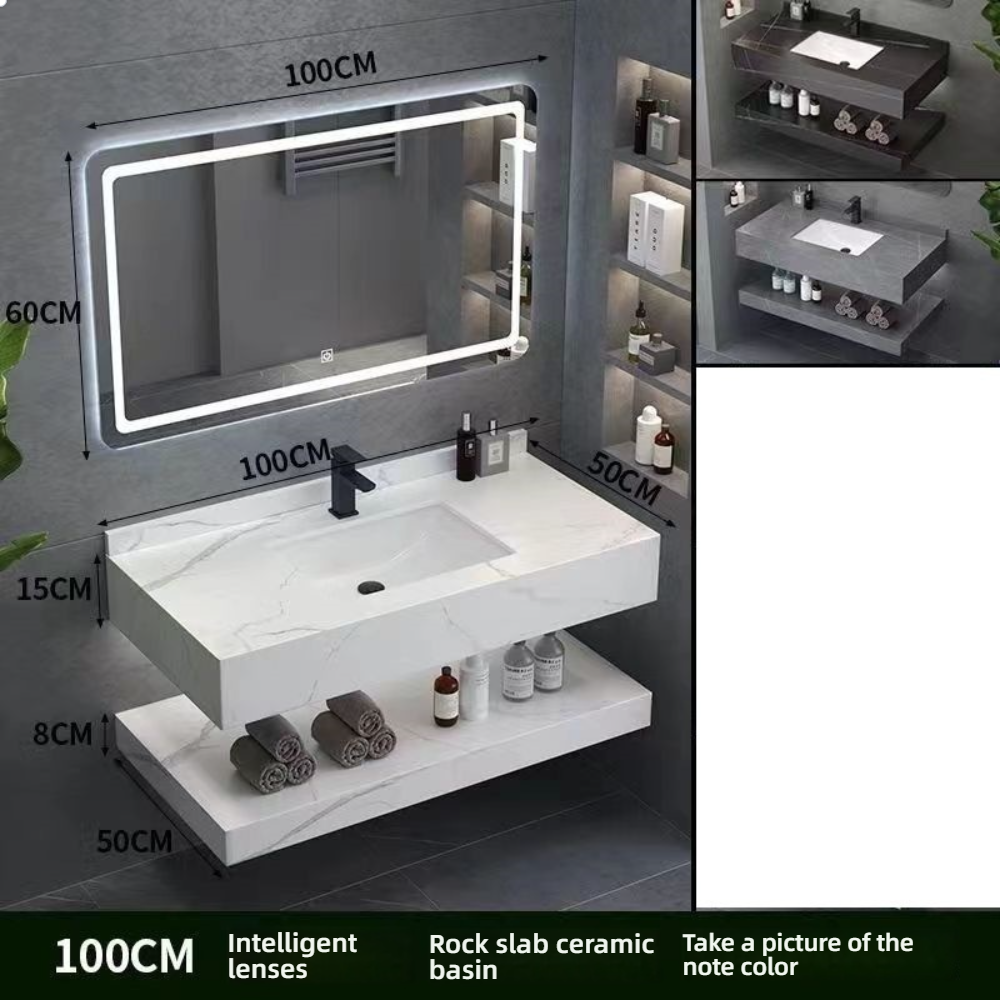 Pot suspendu à double paroi de 100 cm avec miroir intelligent
