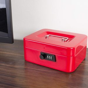 お金安全ボックスデジタルコードロックマルチコンパートメントデザインパスワードロック現金 & コインボックス - Product Image 6