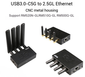MR5210C USB3-0-C uzaktan ile CNC Metal kabuk 5G için 2.5G kablolu Ethernet RM520 551E ürün için iletişim ve ağ - Product Image 3