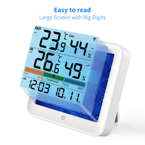 <strong>Temperature</strong>/Humidity Measurement and Correction Function <strong>Time</strong> Date Display Emo-ji Air Comfort Indicator - Product Image 4
