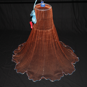 ตาข่าย8FT 10FT 1.0lb ทำจากไนลอนตะกั่วตะกั่วตะกั่วแบบหลายฟิลาเมนต์ตาข่ายโยนได้ง่าย