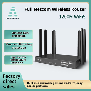 2.4G 5G NR 1200M WiFi5 Router Wireless Dual-core quad-thread 1GHz architettura MIPS WAN/LAN 10/100/1000Mbps rete adattiva - Product Image 4