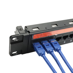 24 puertos Cat6 Patch Panel RJ45 Link Suministro directo del fabricante Piezas de telecomunicaciones para uso en rack - Product Image 6