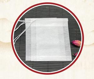 Bolsa de té de fibra de maíz Biodegradable, nailon reutilizable Pla con logotipo, bolsa de pirámide con filtro de té con cordón, bolsa de té vacía personalizada - Product Image 4