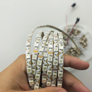 5V SMD 5050 WS2812B S şekli katlanabilir Led şerit işık DIY için 5m 60leds 5mm PCB ayrı ayrı adresli rüya renk RGB piksel - Product Image 1