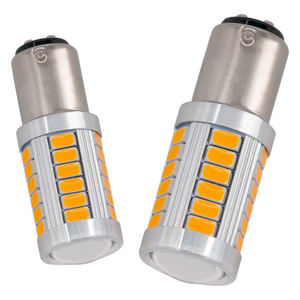 Kunde หลอดไฟ1157แอลอีดี1157แอลอีดีแสงสีเหลือง CANbus P21 5W 12V 24V 1156สลับหลอดไฟ LED สีเหลืองอำพันออโต้แอลอีดี - Product Image 3