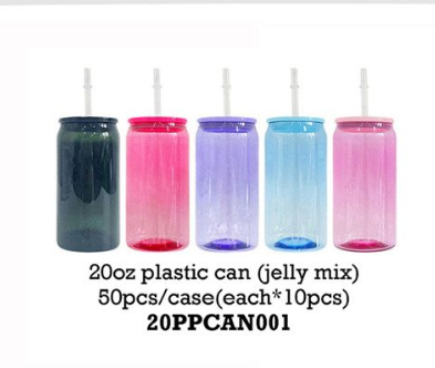 20oz mixed colors plastic cups libby