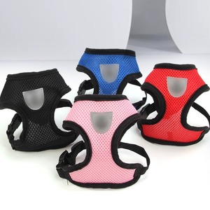 Verstellbare Weste Walking Lead Leine für Welpen Designer Hunde halsband Polyester Mesh Harness für kleine mittelgroße Hunde - Product Image 1