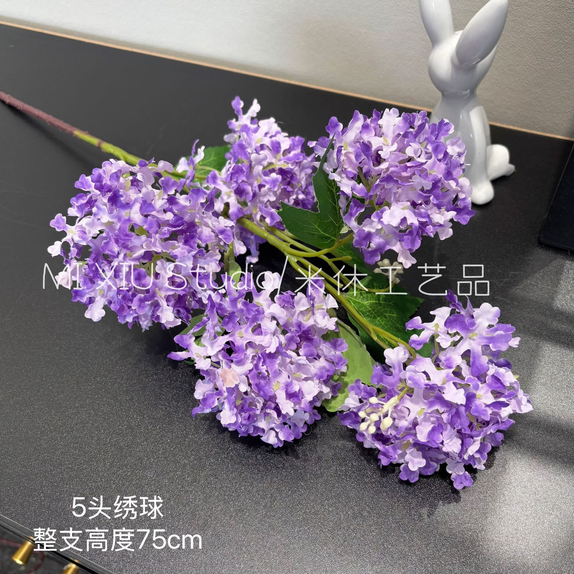 5 grands hortensias flocon de neige