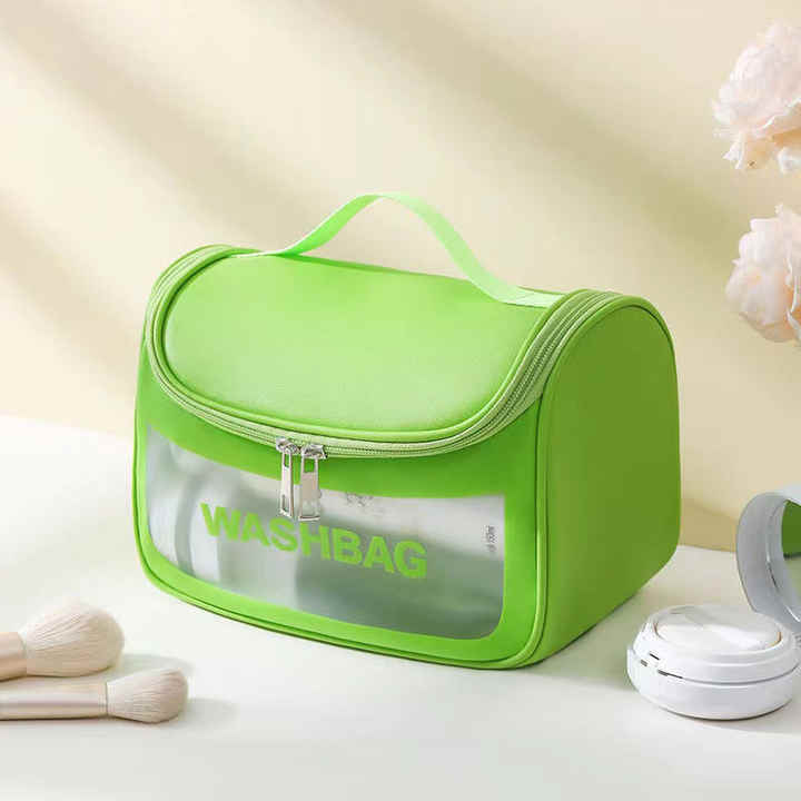 Fabricante Sacos Cosméticos Viagem Personalizada Maquiagem Luxo Hand Case Vanity Box Rosa Branco Amarelo PVC Impermeável Kit Casos de Higiene Pessoal