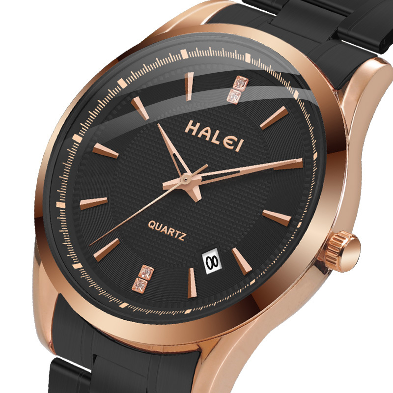 Black and Rose Gold