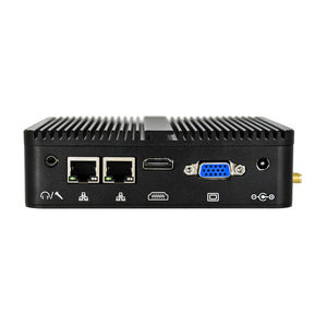 Mini caja de aleación de aluminio PC sin ventilador Control Industrial computadora integrada con J6412 RS232 COM 4USB y 4SSD DDR4 RAM US/EU/JP enchufe - Product Image 3