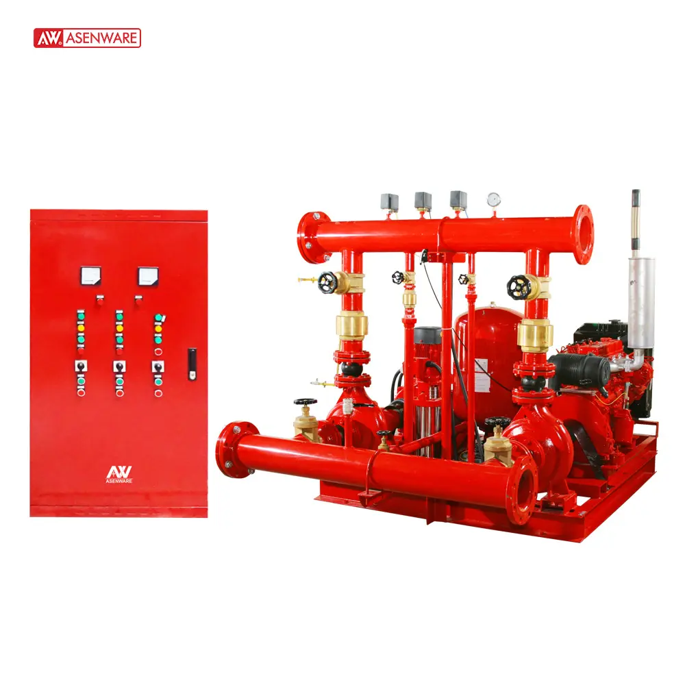 Fire Pump With Cabinet Diesel Electric Jocky Pump Set Fire Fighting System Factory For Building Project