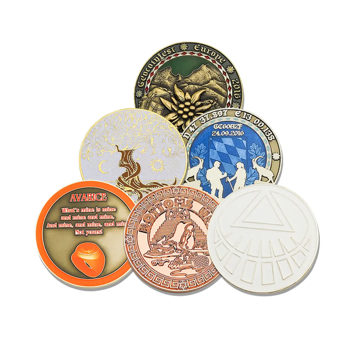 Monnaies en Bronze, pièce d'impression personnalisé en relief, vente en gros, 2020