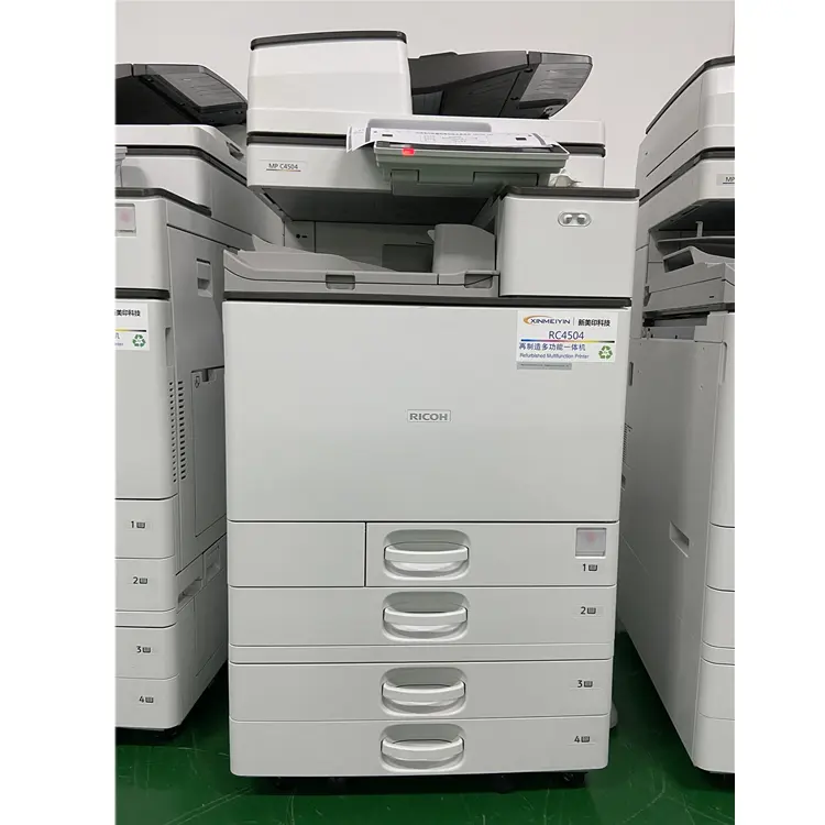 Office A3 color laser multifunction printer for Ricoh Aficio MPC 4504 used photo copier machine