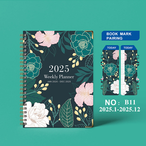 Organizzatore di Design personalizzato all'ingrosso diario di lusso Planner A5 spirale <span class=keywords><strong>Notebook</strong></span> Planner per ragazze