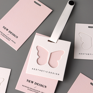 Groothandel op maat gemaakte logo papieren hangtags, lage minimale bestelhoeveelheid, gerecycled luxe gestanste vorm voor kleding & tassen - Product Image 6