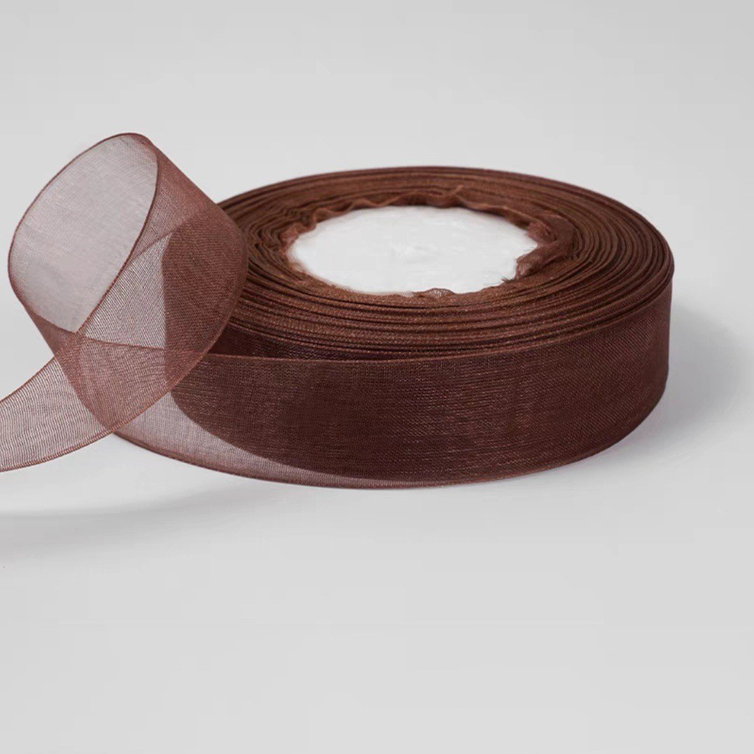 Marron-BK04#-2,5 cm * 50 mètres