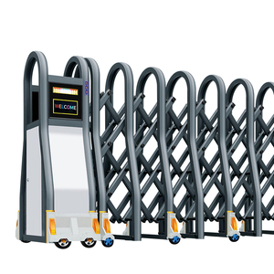 Bán Buôn Tự Động Điều Khiển Từ Xa Trượt Điện Hàng Rào Cổng Hợp Kim Nhôm Có Thể Thu Vào Cửa Quay Điện Có Thể Thu Vào Cổng - Product Image 6