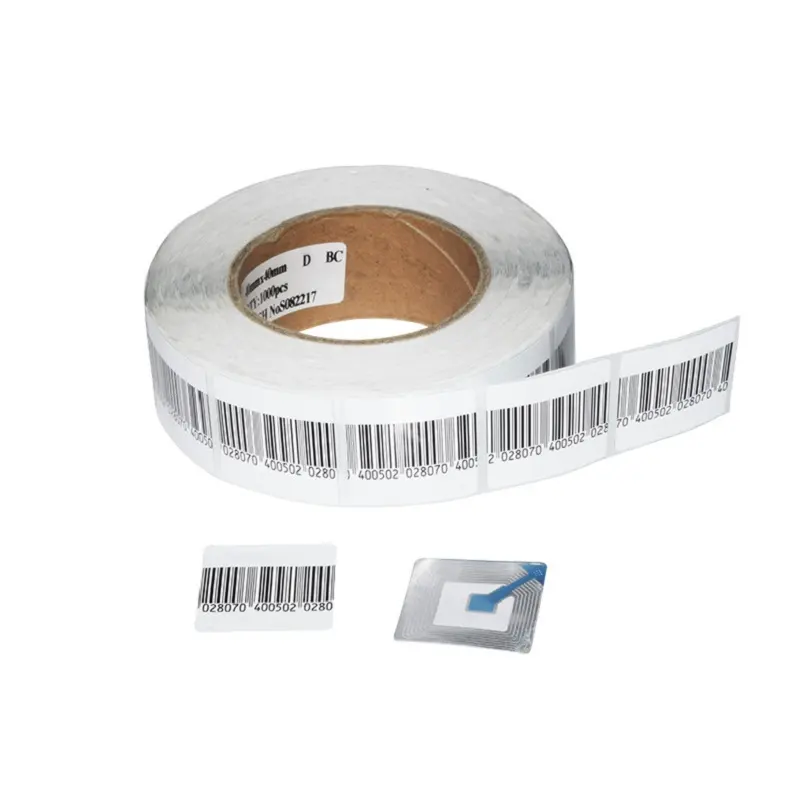 Retail Winkels Eas Label Rf Security Stickers 8.2Mhz Anti Diefstal Barcode Soft Label Voor Supermarkt