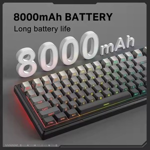 G83 usb-c三模BT无线/有线机械键盘2.4G 83键带发光二极管显示屏游戏键盘 - Product Image 5