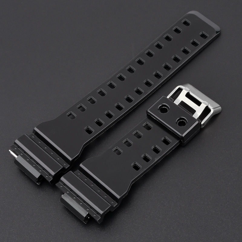 Boucle brillante noir-argent