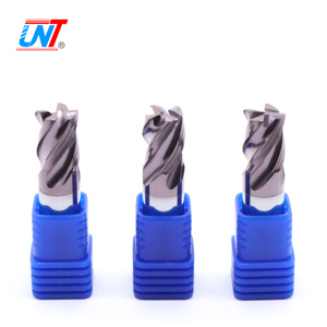 UNT Solid Carbide Fresa Coated CNC Milling <strong>Cutters</strong> 4 Flutes Unequal Helix Corner Radius End Mill <strong>Cutters</strong> for Titanium - Product Image 4