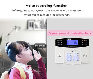 Sunydog-Sistema de alarma de seguridad GSM con pantalla LCD, dispositivo de intercomunicación de Voz bidireccional para uso en puertas