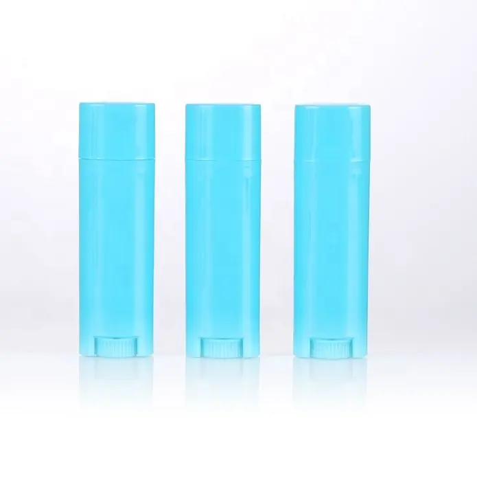 4.5g 0.15oz mini lip balm recipientes DIY pp limpar vazio oval lip balm tubos BPA livre