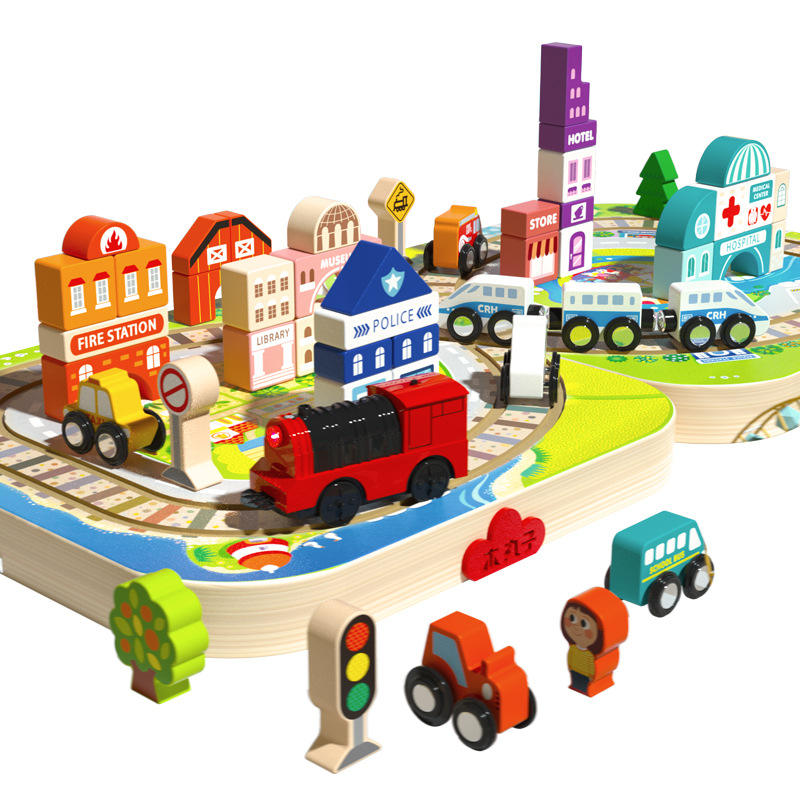 03 Track City Building Blocks (Square Box Set) Small Box