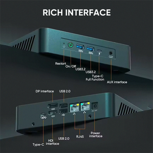 Ucuz 4 2.5 Lan kutusu gömülü bilgisayar sunucu Pfsense güvenlik duvarı Win Win 10 11 Linux yumuşak yönlendirici N100 fansız endüstriyel Mini Pc - Product Image 4