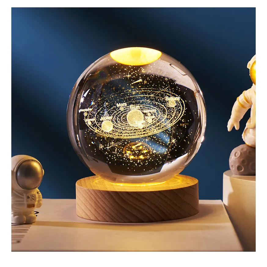 Cadeaux pour enfants 3D Galaxy Crystal Ball Presents Crianças astronomia espaço presentes presentes temáticos espaço crianças presentes